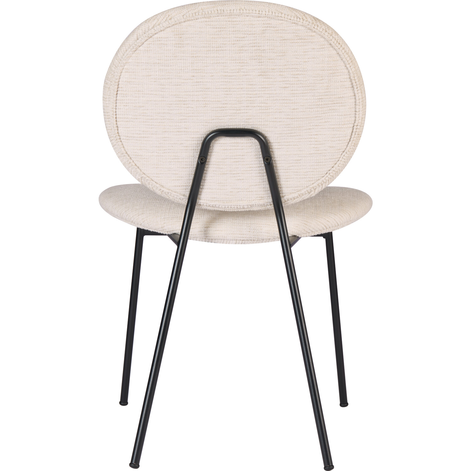 Pair of Maybury Plush Dining Chairs Cream Image 5