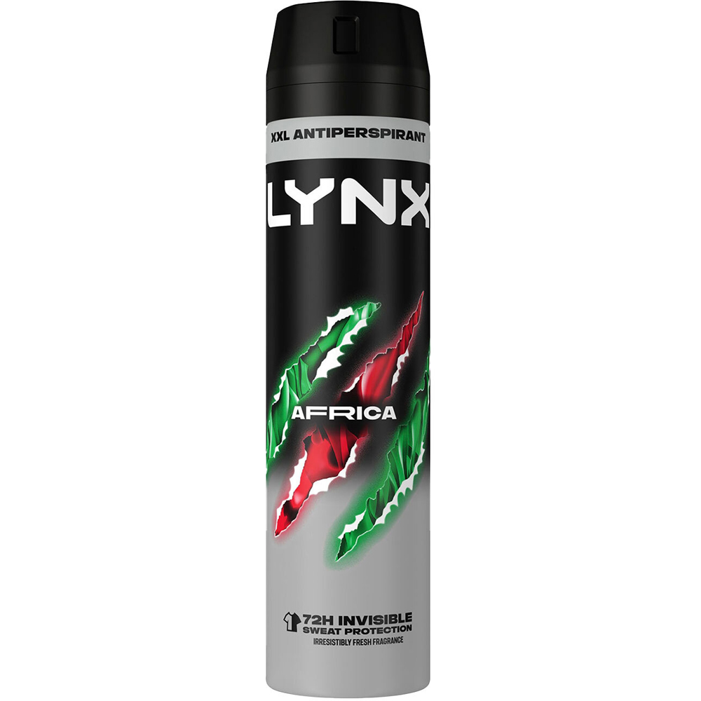 Lynx Africa The G.O.A.T. of Fragrance 72H Anti-Perspirant Deodorant Spray 250ml 30 Pack Image 3