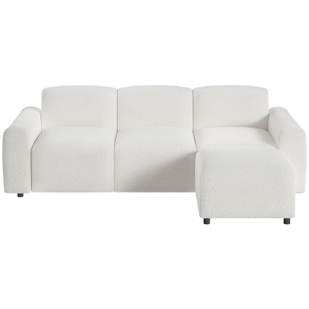 Flair Manon 3 Seater Cream Boucle Corner Sofa Image 2
