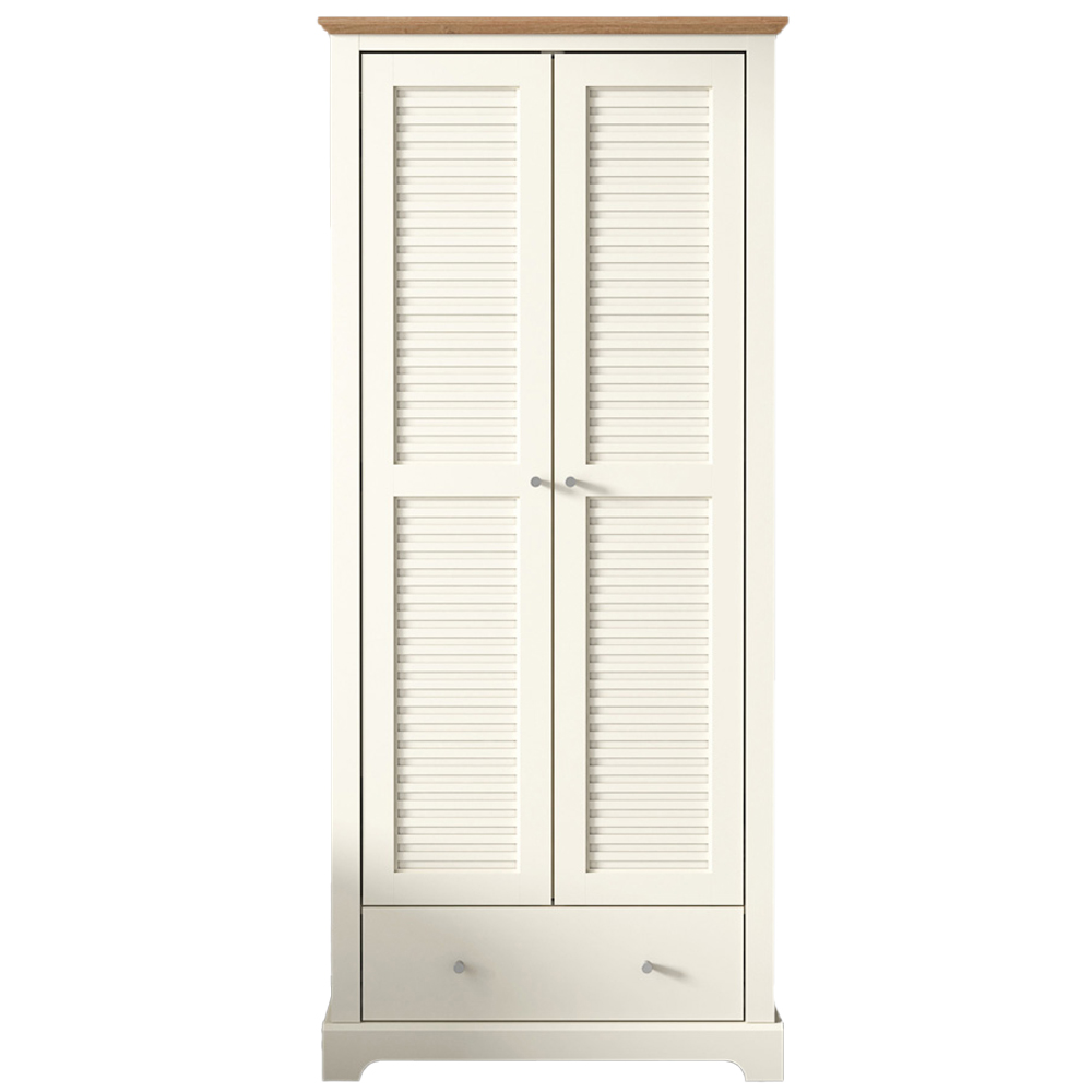 GFW 2 Door Cream Wardrobe Wilko