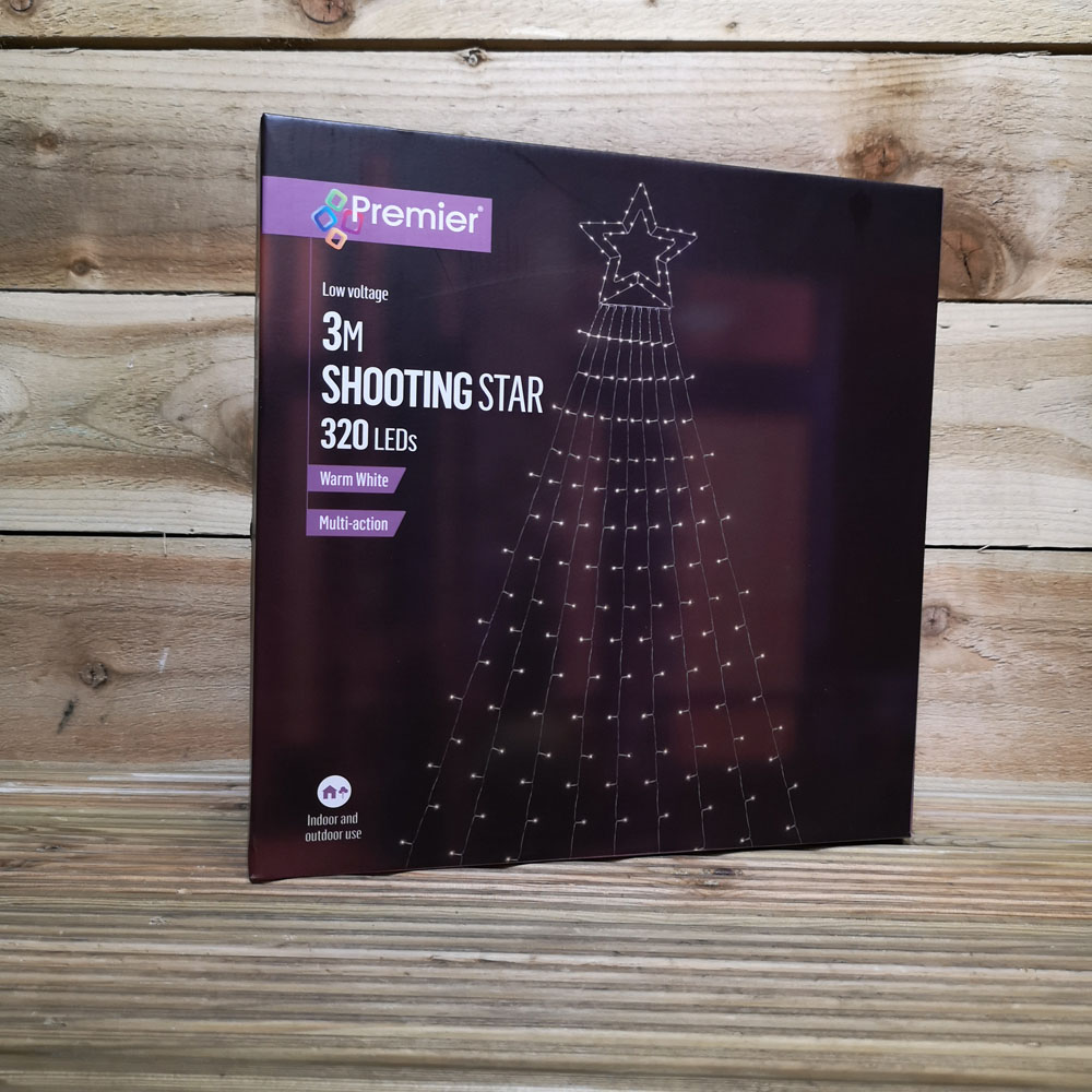 Premier 320 Warm White LED Multi-Function Christmas Shooting Star 3m Image 7