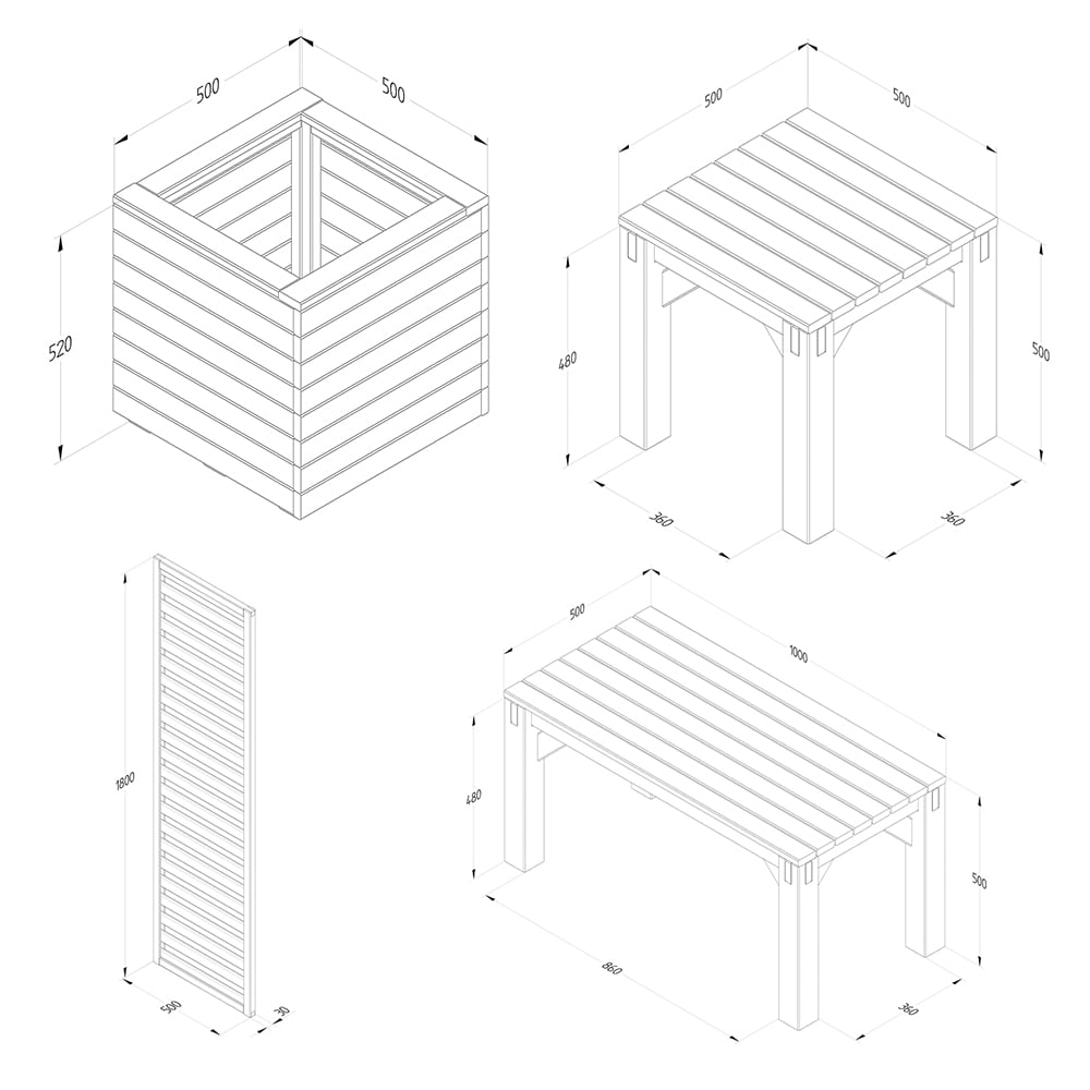 Forest Garden V2 Modular Seating Set Image 8