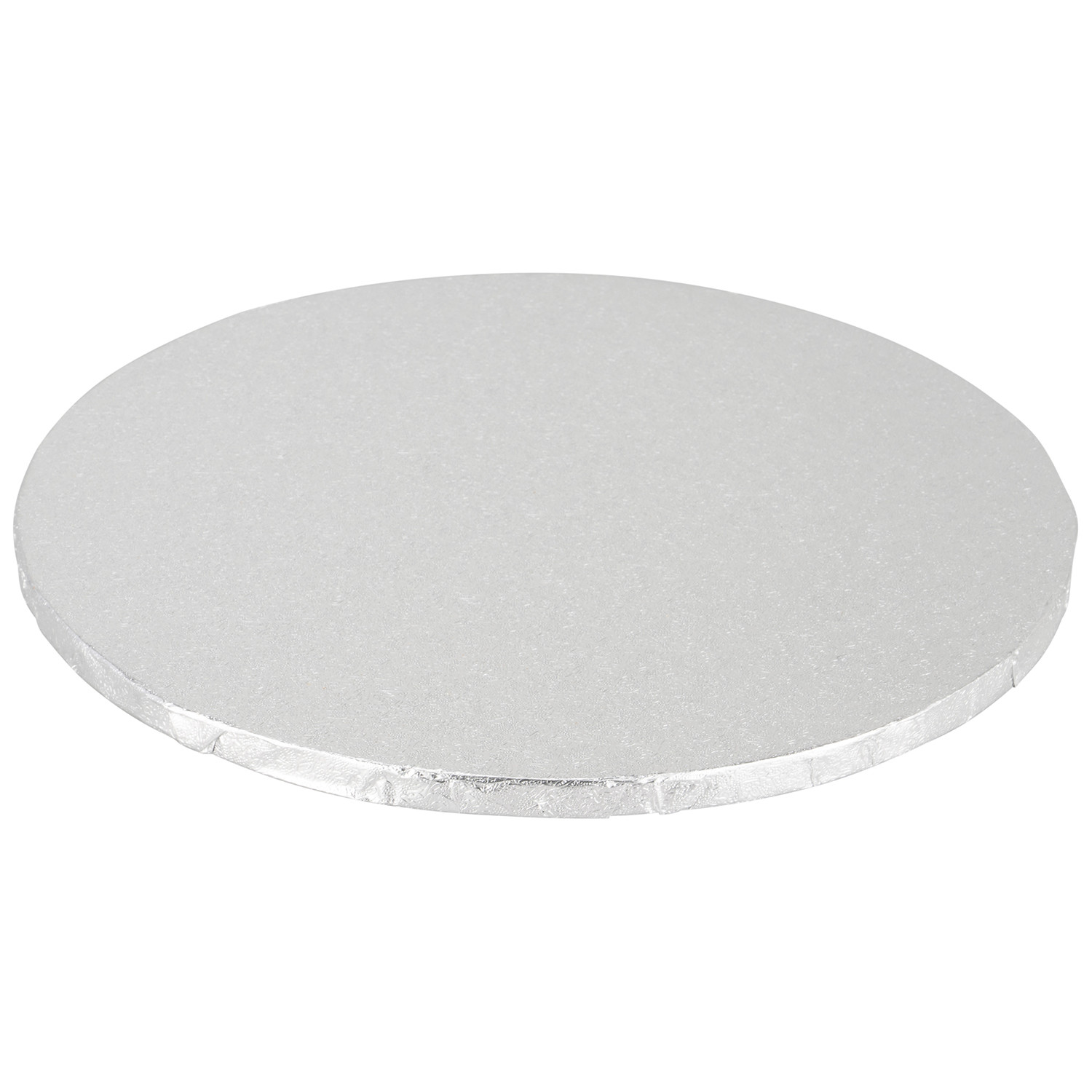 12 Round Drum Cake Board - Silver Image 2