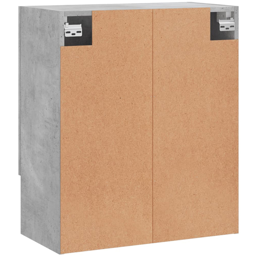 vidaXL 2 Door Single Shelf Concrete Grey Wall Cabinet Image 7