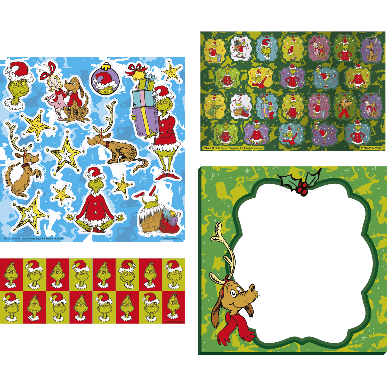The Grinch Window Sticker SetMulticolour Image 2