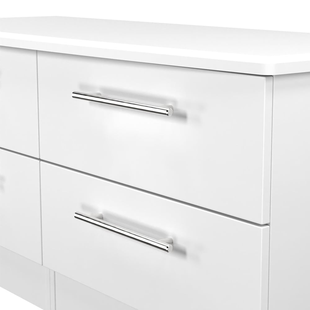 Crowndale Sherwood 4 Drawer Porcelain Matt Chest of Drawers Image 5