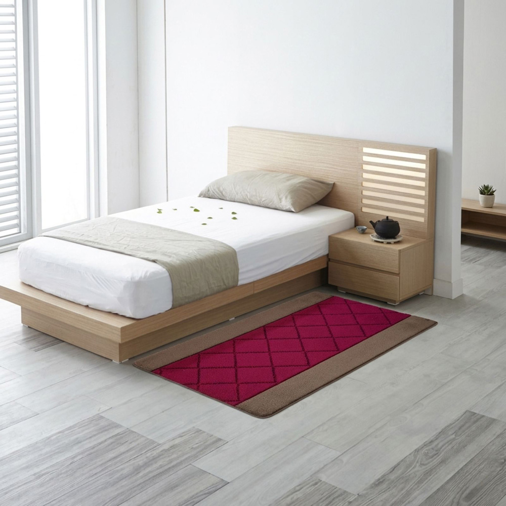 Smart Living Carmela Brown and Red Gel Back Non-Slip Mat 60 x 220cm Image 3