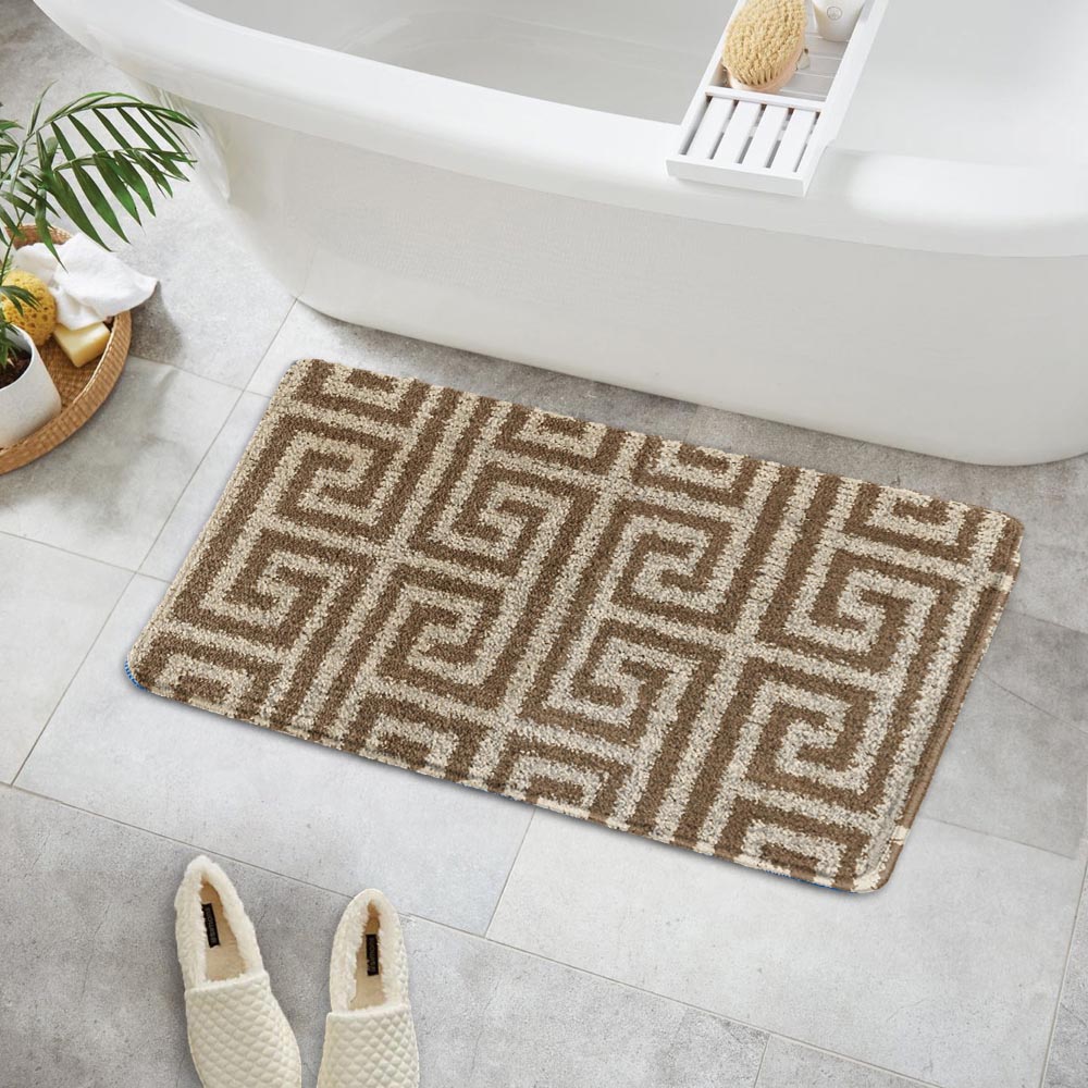 Velosso Luxe Latte Bath Mat Set Image 6