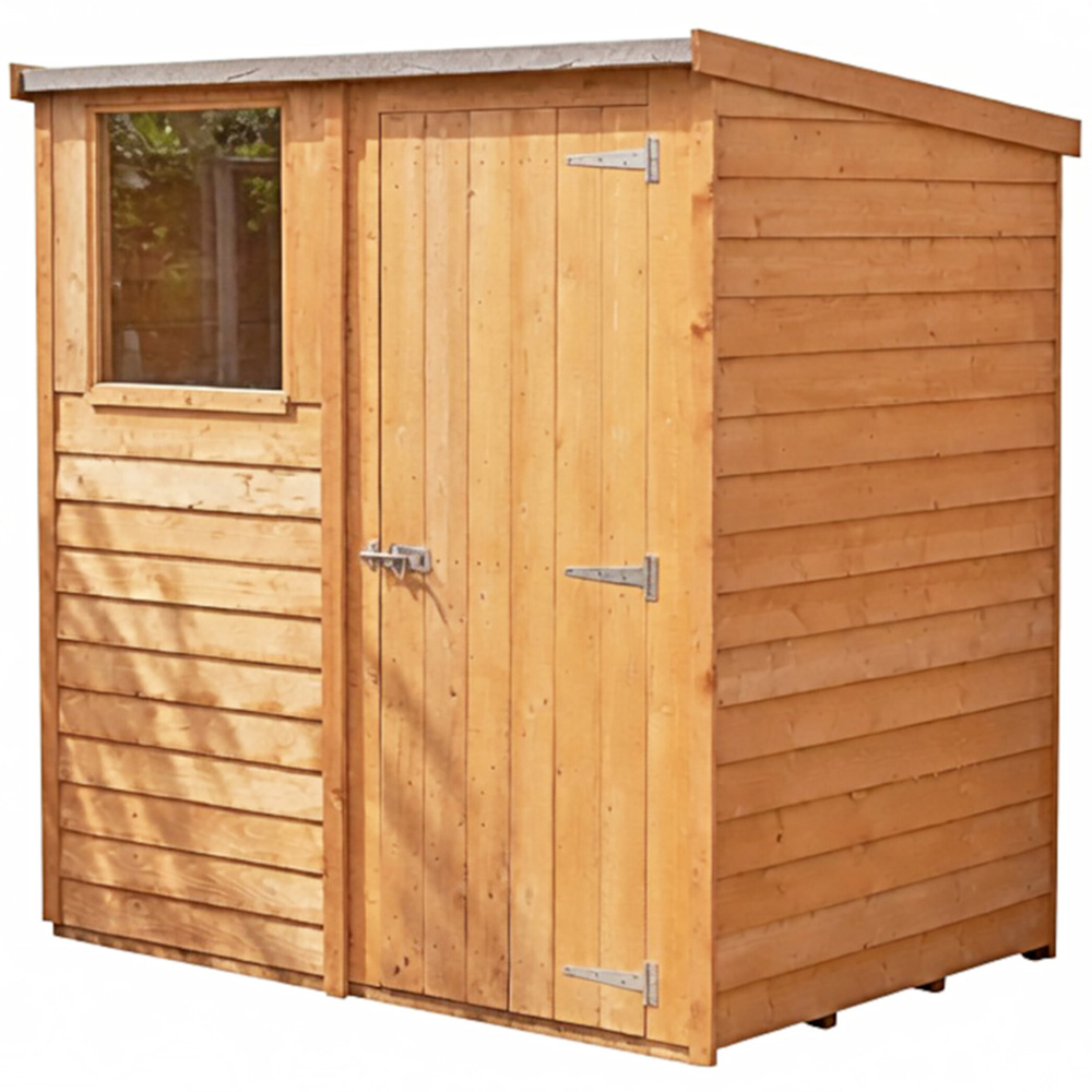 Shire 6 x 4ft Dip Treated Overlap Pent Shed Image 2