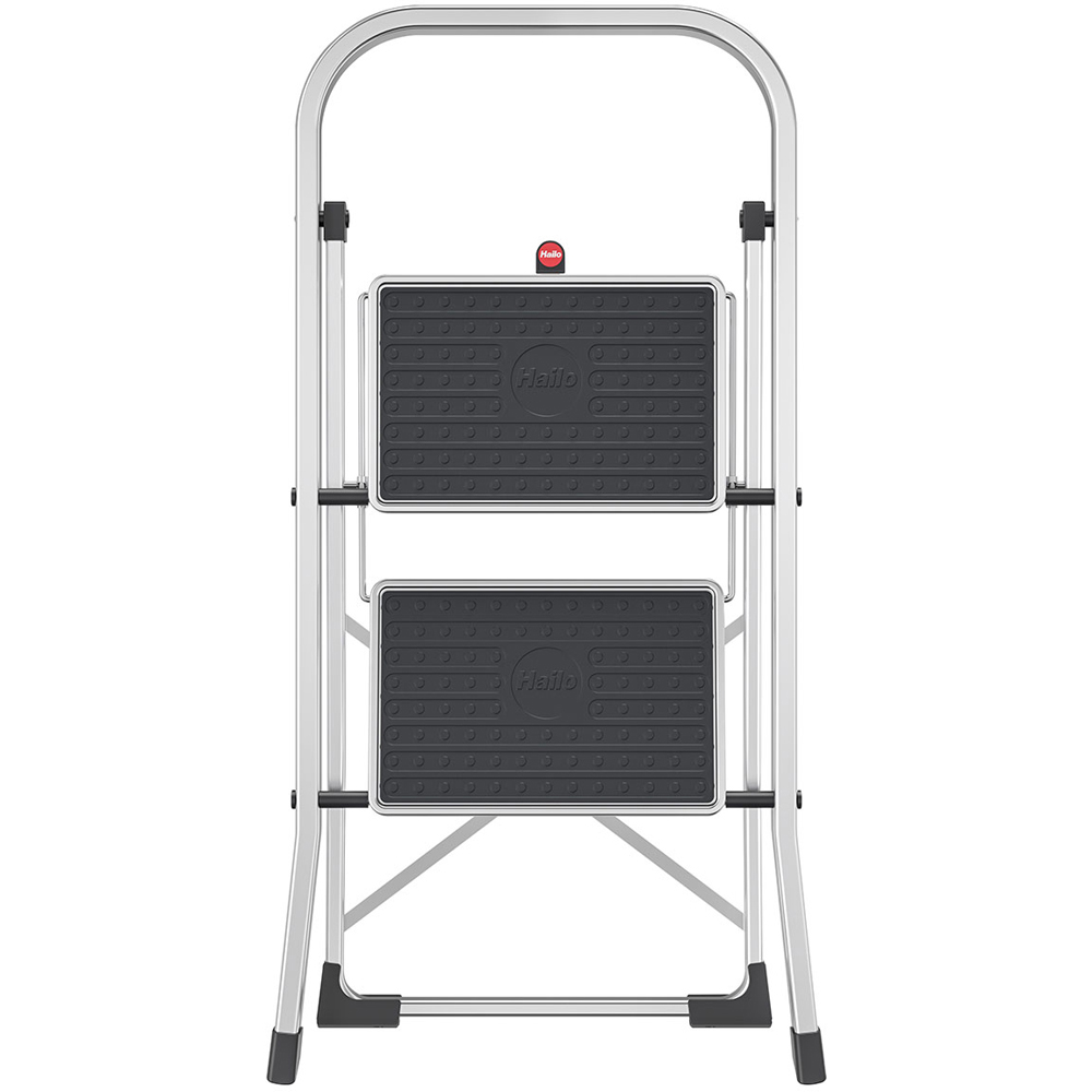 Hailo 4392-801 K70 2 Large Steel Step Folding Step Stool Image 3