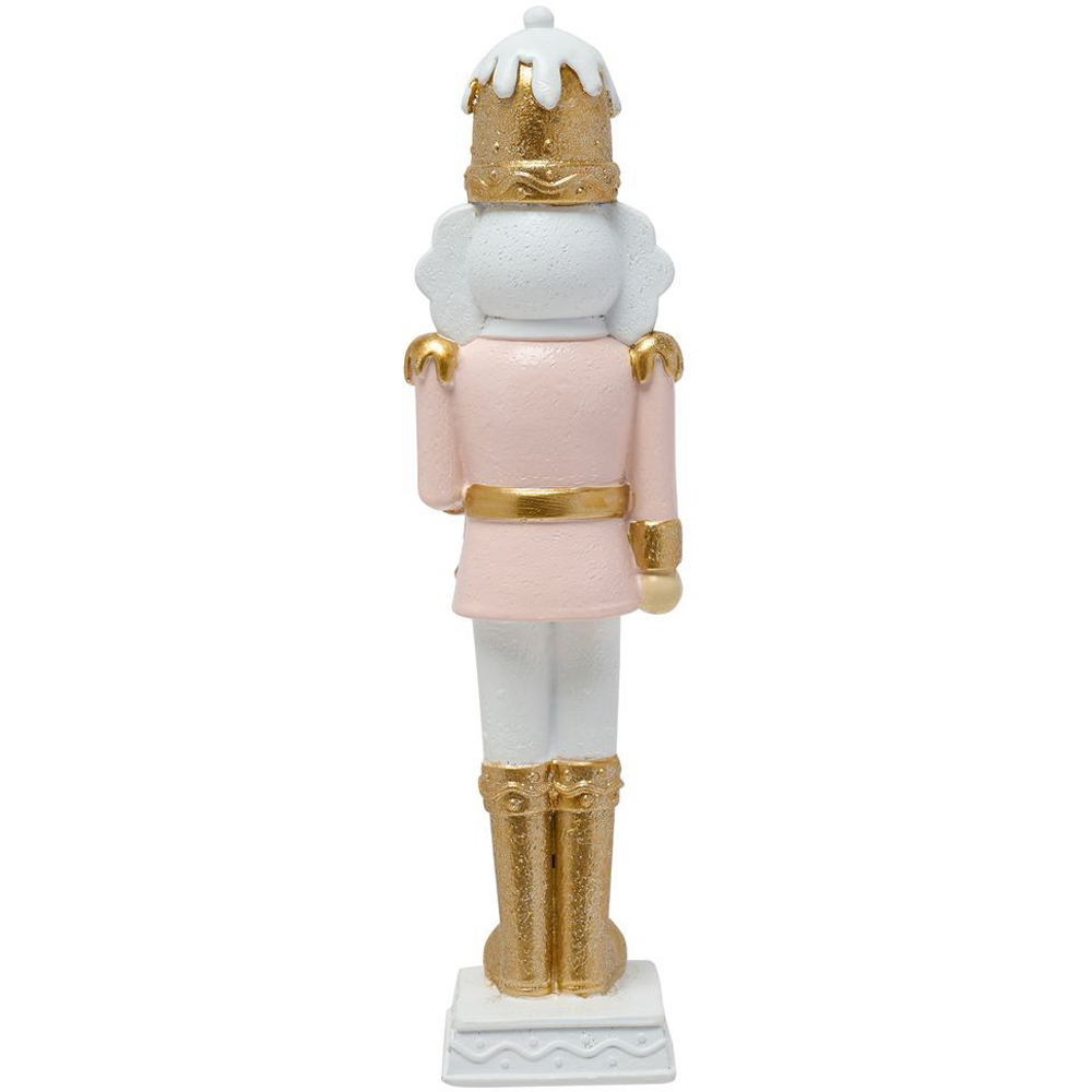 The Seasonal Gift Co. Pink and Gold Nutcracker Decoration 23cm Image 3