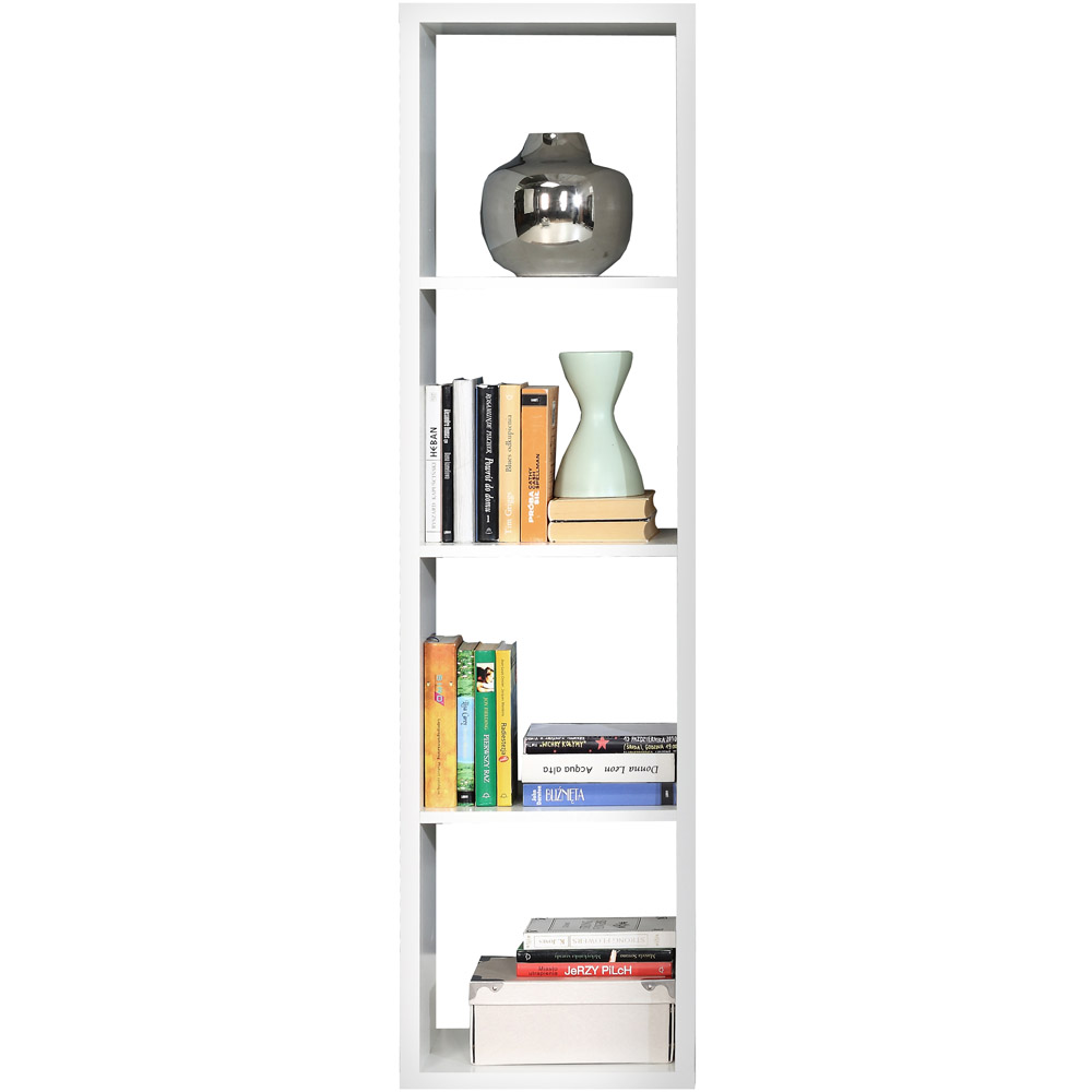 Florence Mauro 3 Shelf Matt White Bookshelf Image 6