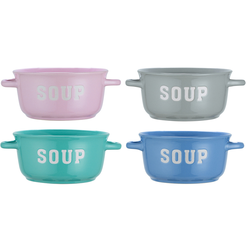 Waterside Soup Bowls Pastel 4 Pack Image 1