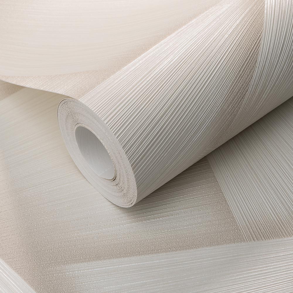 Erismann Pose Striking Geometric Textured Cream Vinyl Wallpaper Image 2