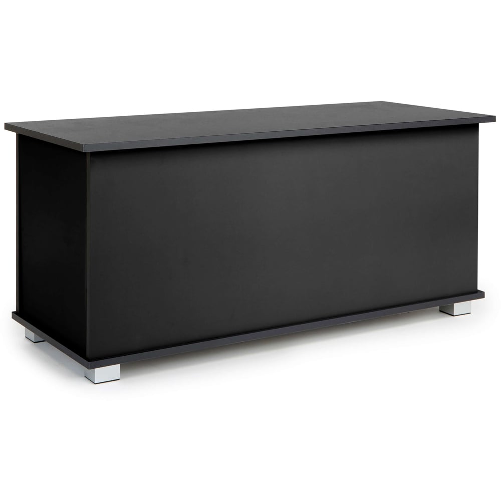 Home Source Malmo Black Ottoman Chest Image 2