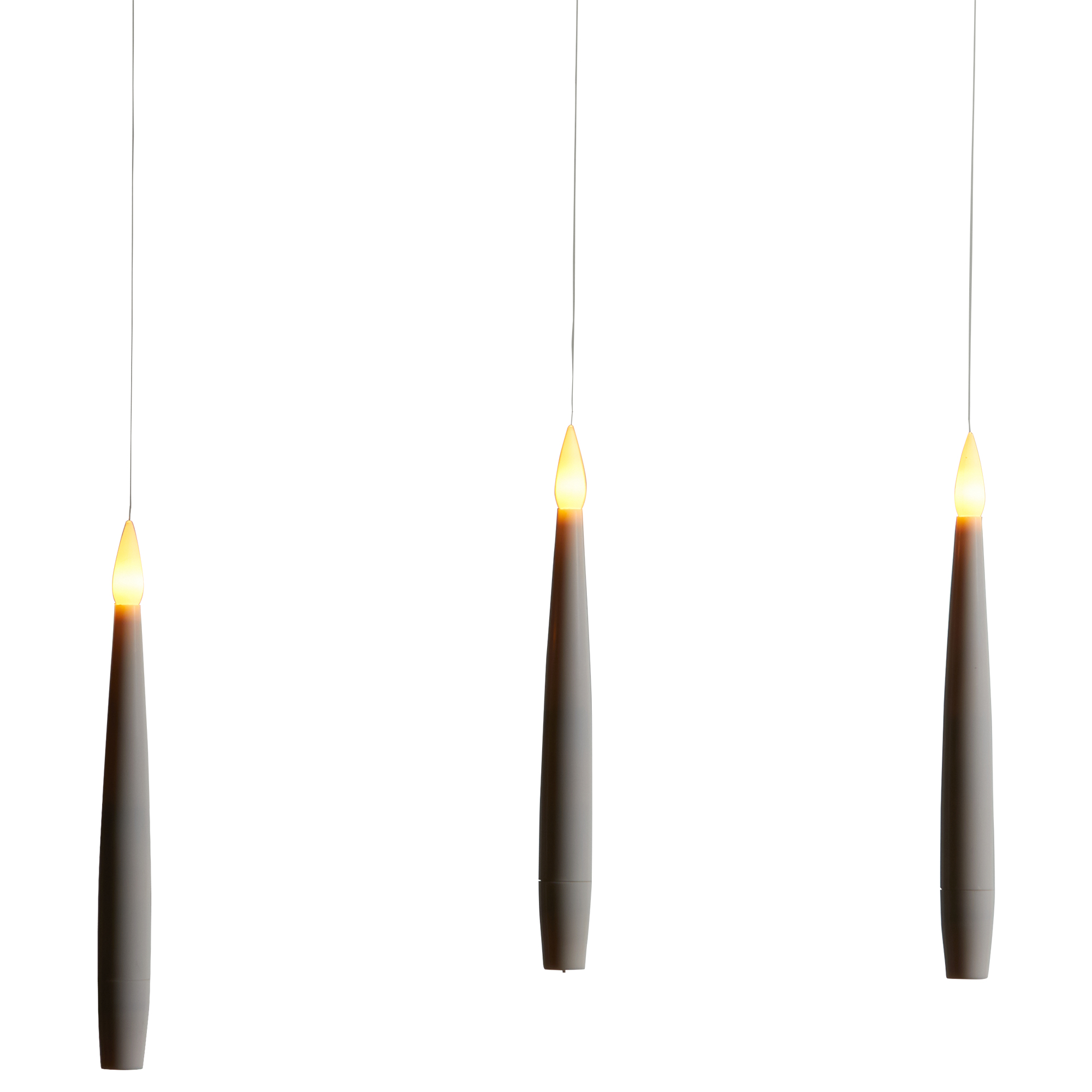 Pack of 10 Floating LED Candles - White Image 3