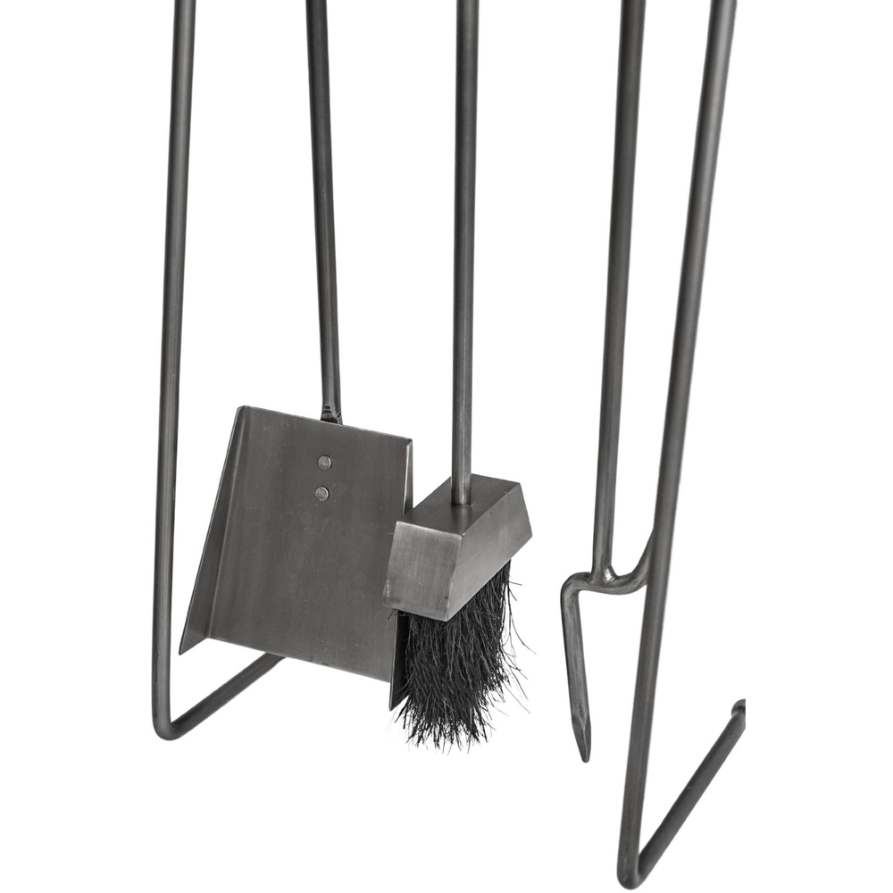Ivyline 3 Piece Pewter Linear Companion Set Image 4