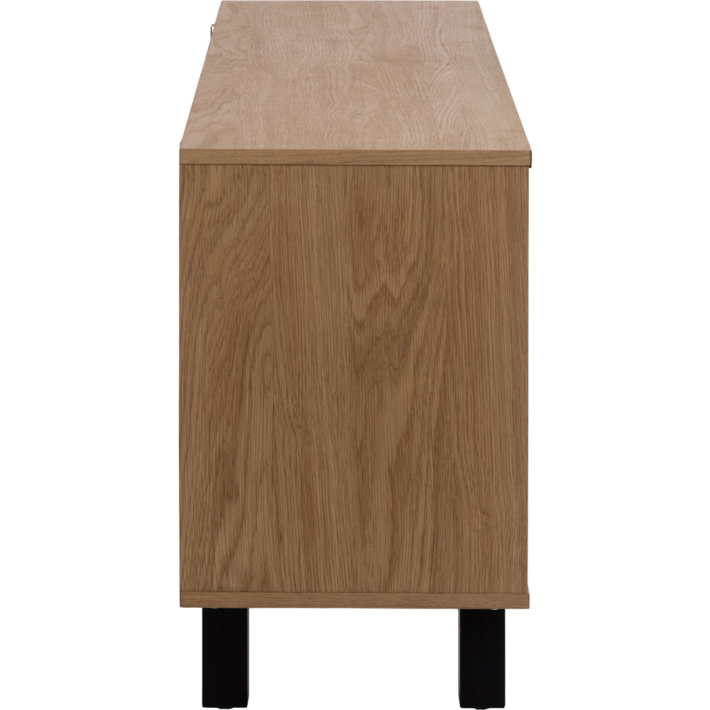 Florence Brighton 3 Door Oak Herringbone Effect Sideboard Image 4