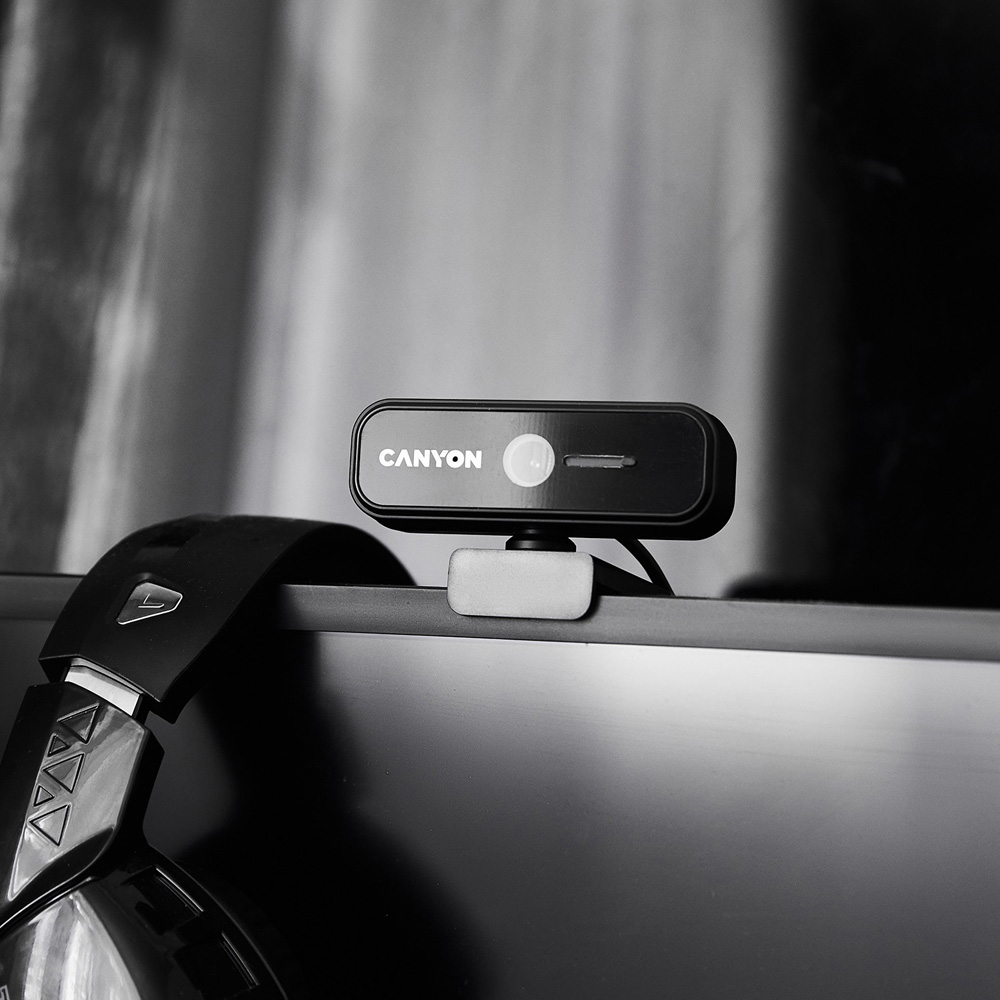 Canyon C2N Black 1080p Full HD Webcam with Built-in Microphone Image 4
