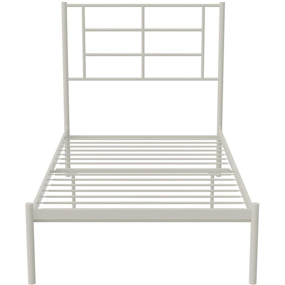 Dorel Jensen Single White Metal Bed Image 4