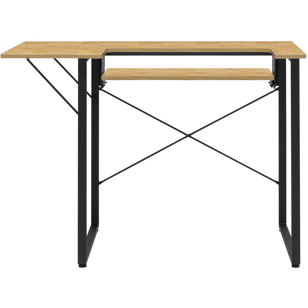Sewing Online 13406 Charcoal Black and Ashwood Dart Sewing Machine Table with Foldable Top Image 7