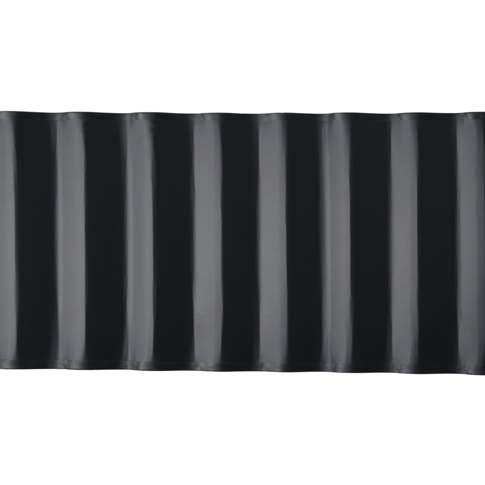 Living and Home 6m x 12.5cm Black Metal Corrugated Flexible Garden Edging Image 6