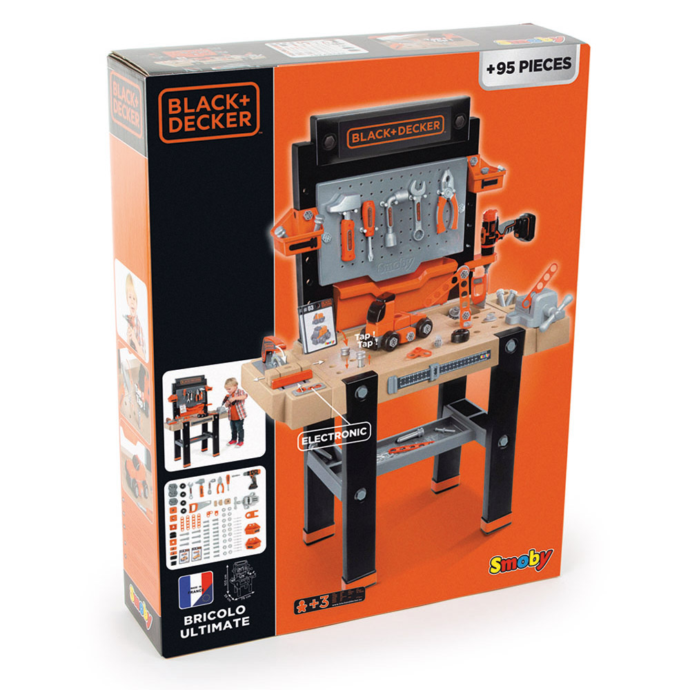 Smoby Black & Decker Bricolo Ultimate Workbench Playset Image 6