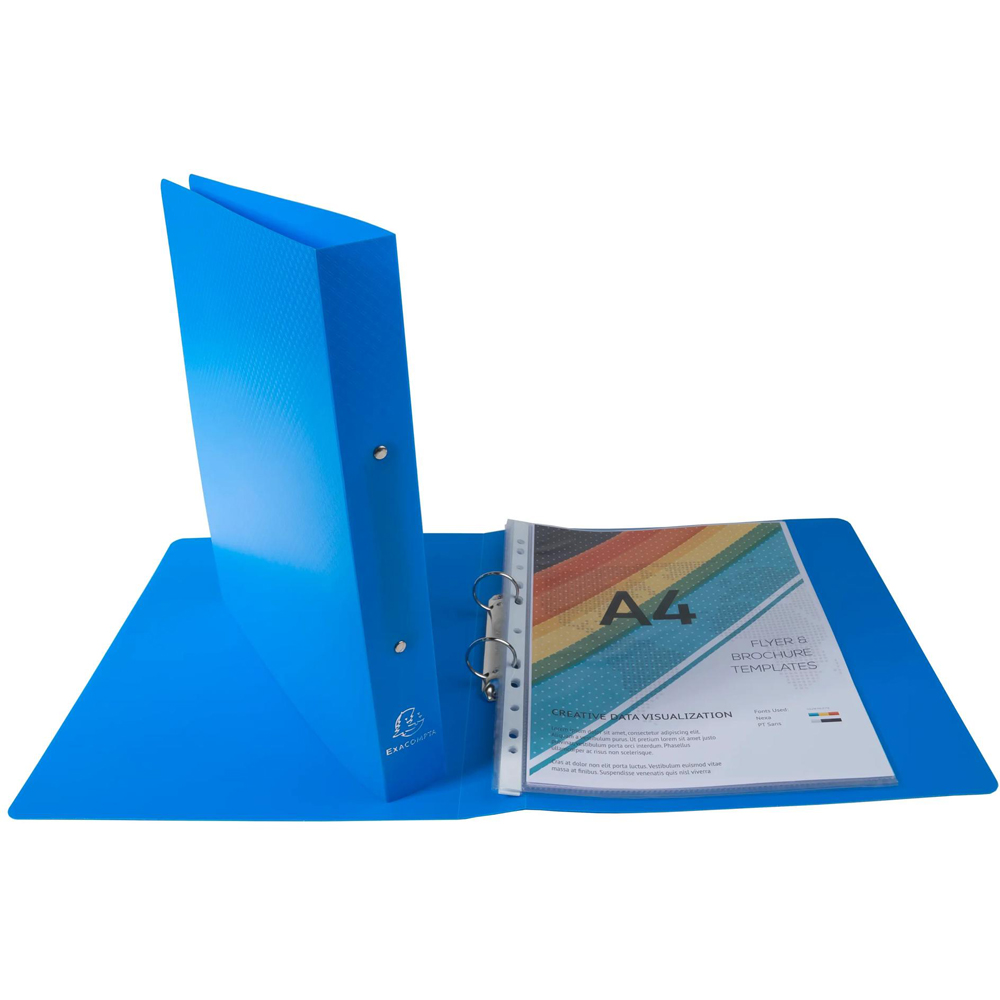 Exacompta Opak A4 Maxi Assorted Colour 2R Ring Binder 30mm 20 Pack Image 5