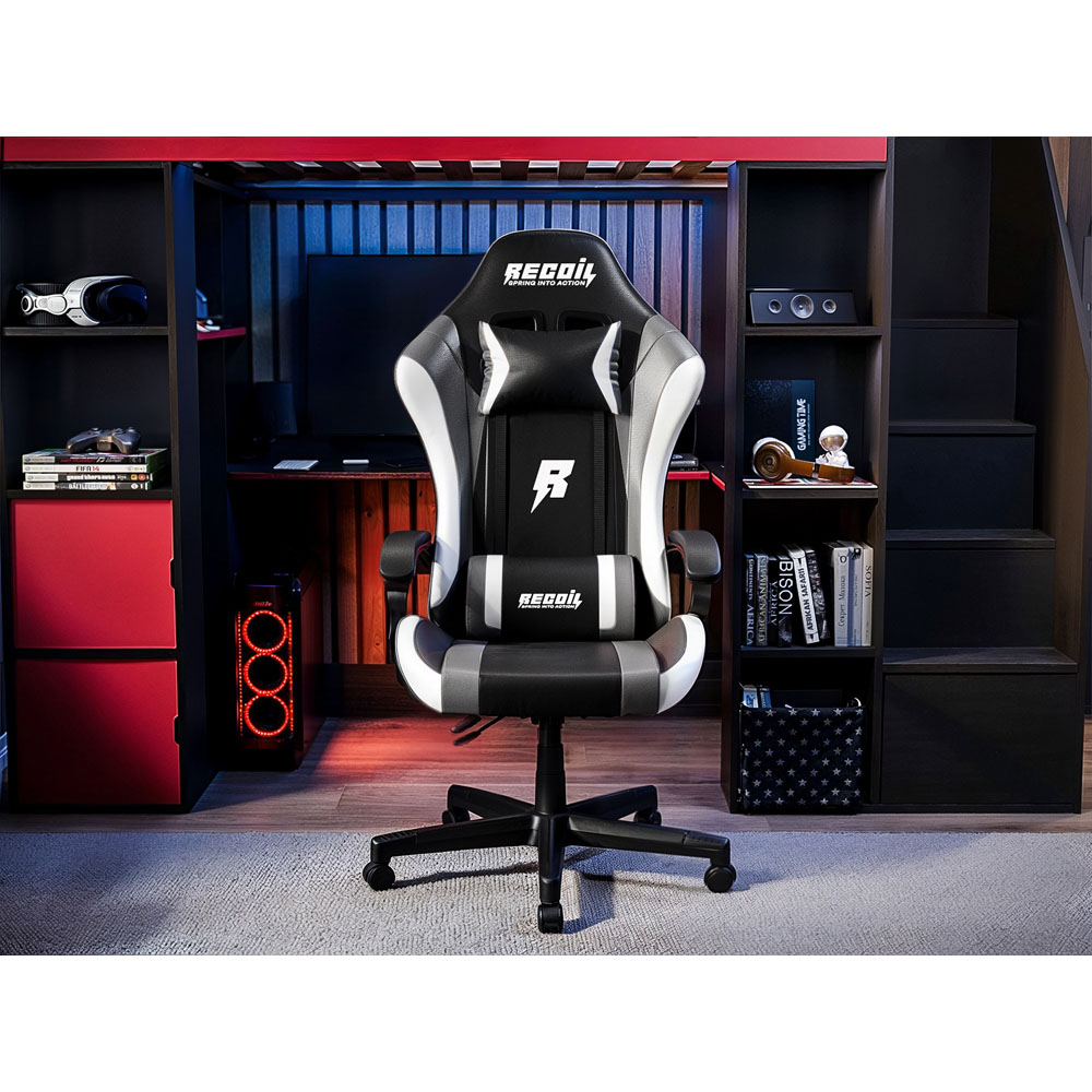 Recoil Vortex Black and Grey Gaming Chair Image 5
