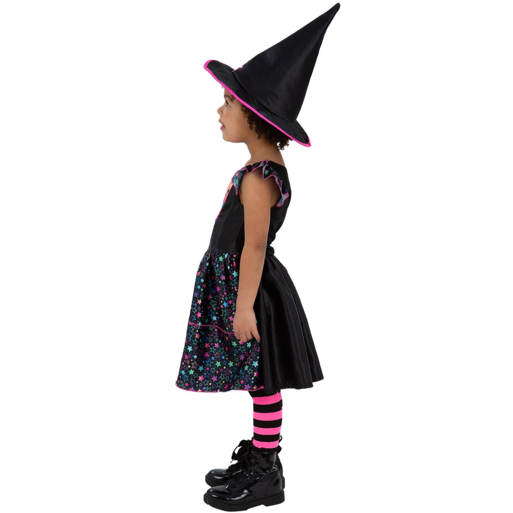 Rubies Kids Neon Star Witch Halloween Costume 4-6 Years Image 3