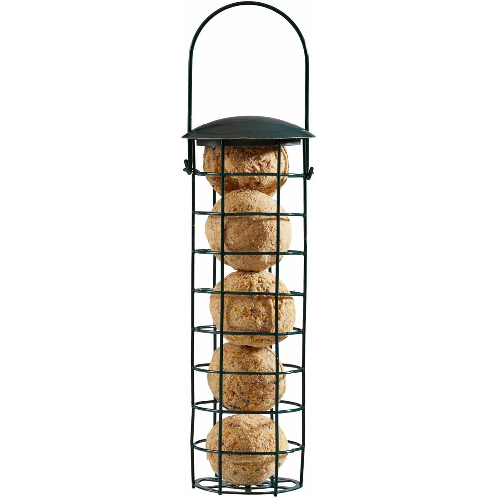 Happy Beaks Supa Steel Suet Fat Ball Hanging Bird Feeder Image 3