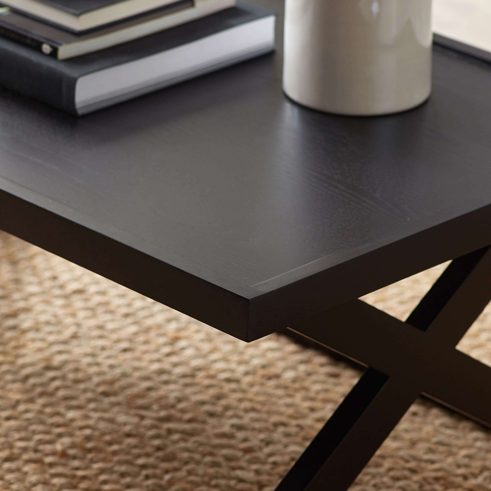 Julian Bowen Haddon Black Coffee Table Image 6