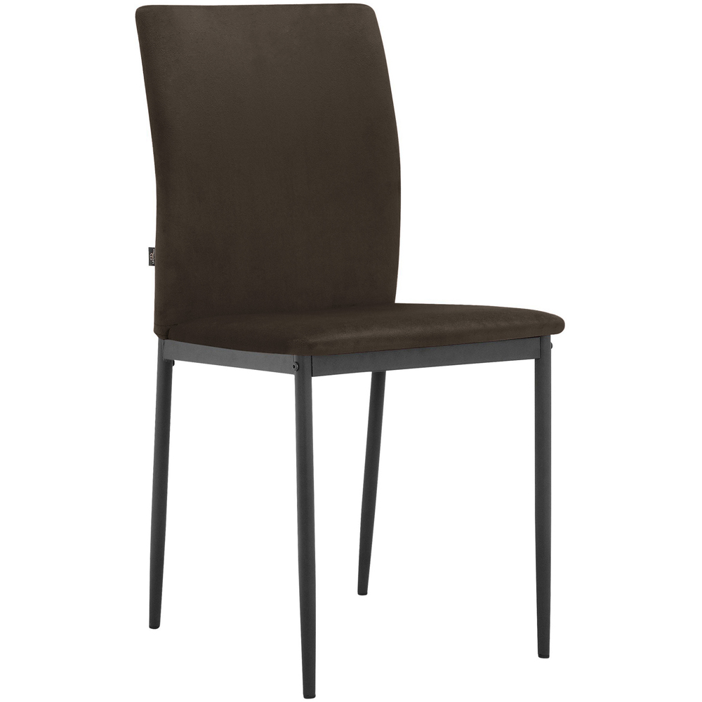 Loft24 Pavia Set of 2 Mink Velvet Dining Chair Image 2