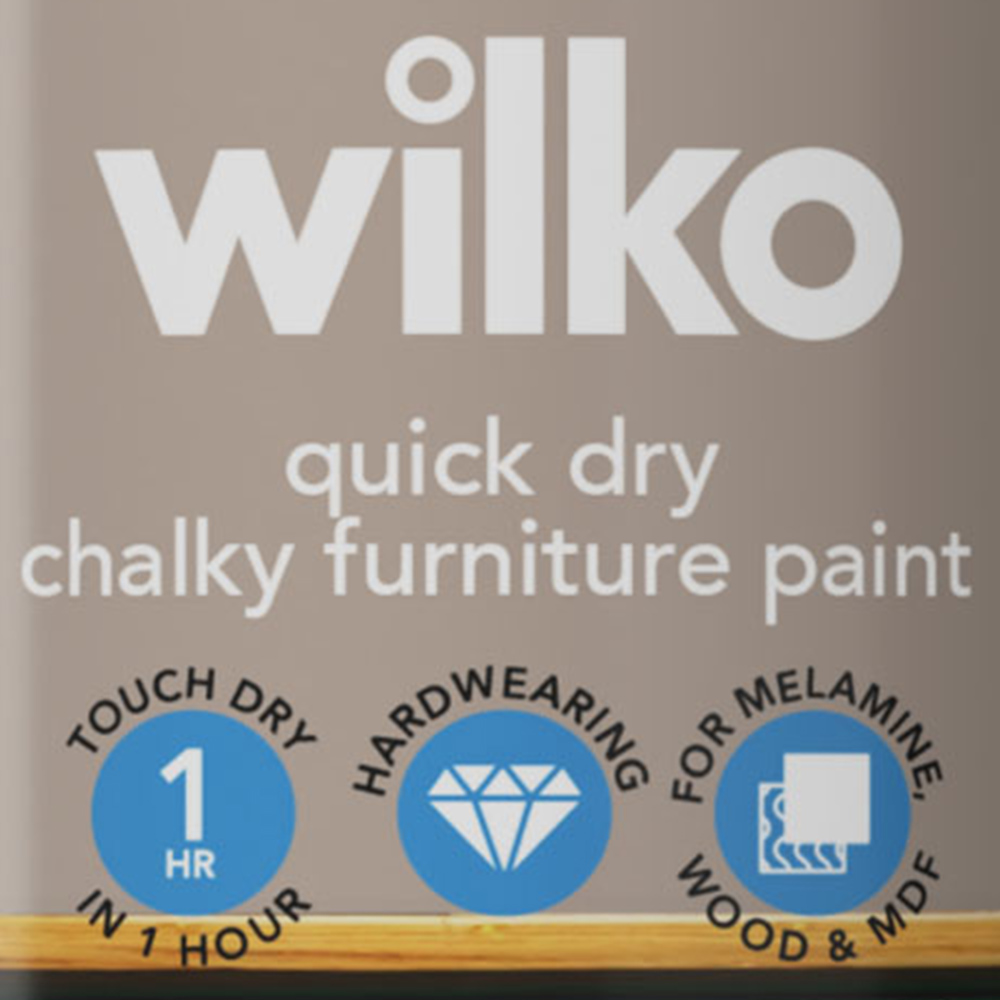 Wilko Quick Dry Pink Furniture Paint 250ml Image 3
