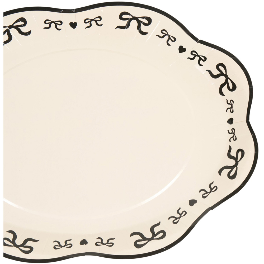 Pack of 4 Bow Paper Platters Image 4