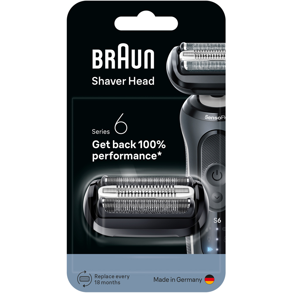 Braun Series 6 64B Black Electric Shaver Original Replacement Head Image 2