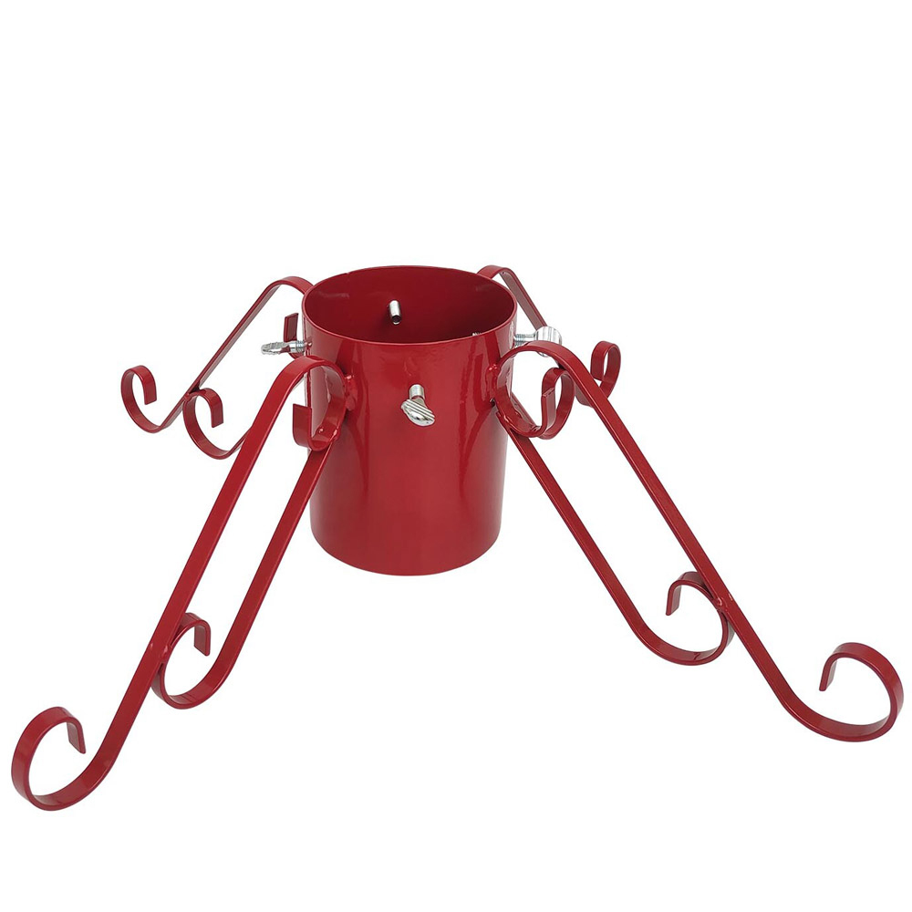 Red Steel Christmas Tree Stand 5 inch Image