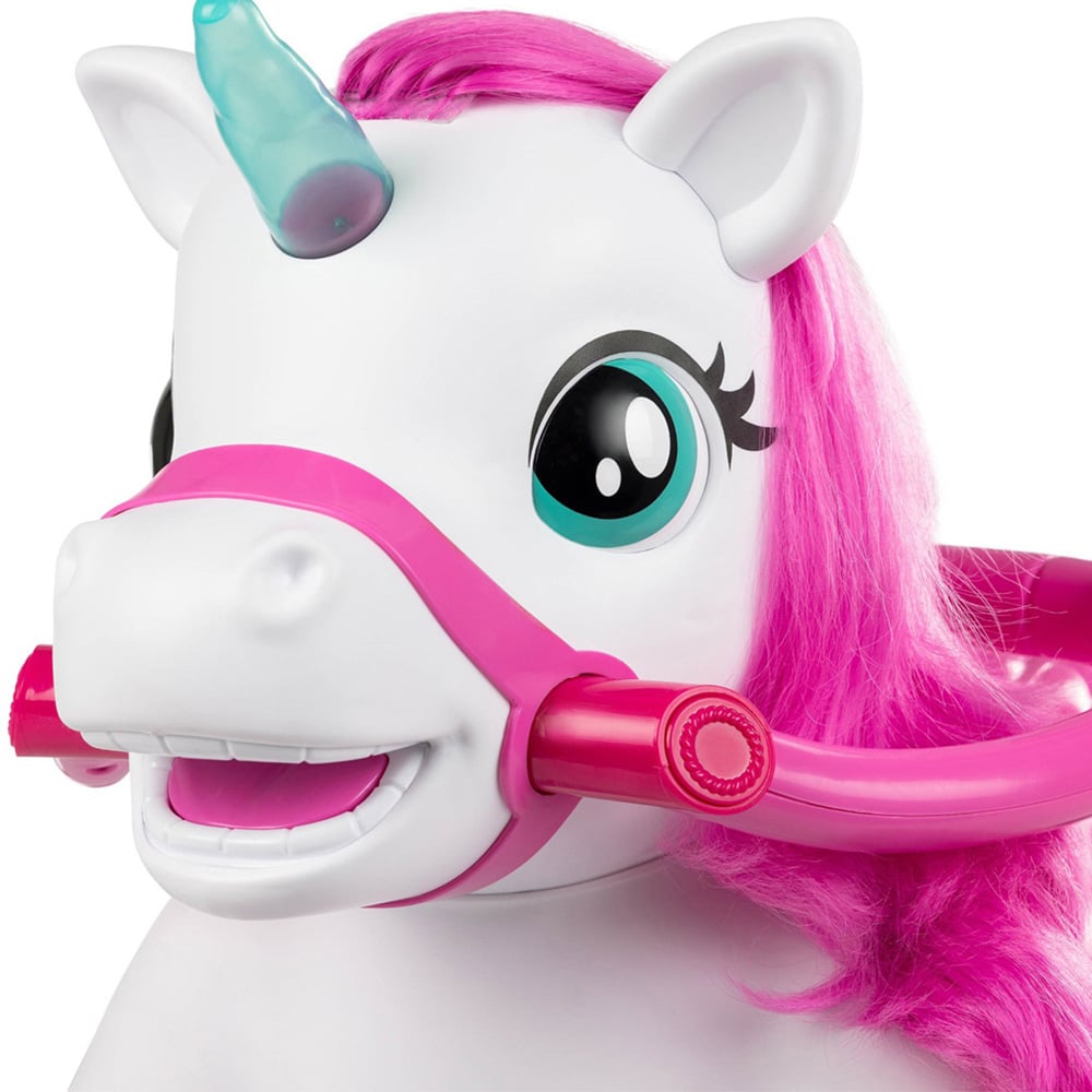 Xootz White Magical Unicorn Ride On Toy Image 5