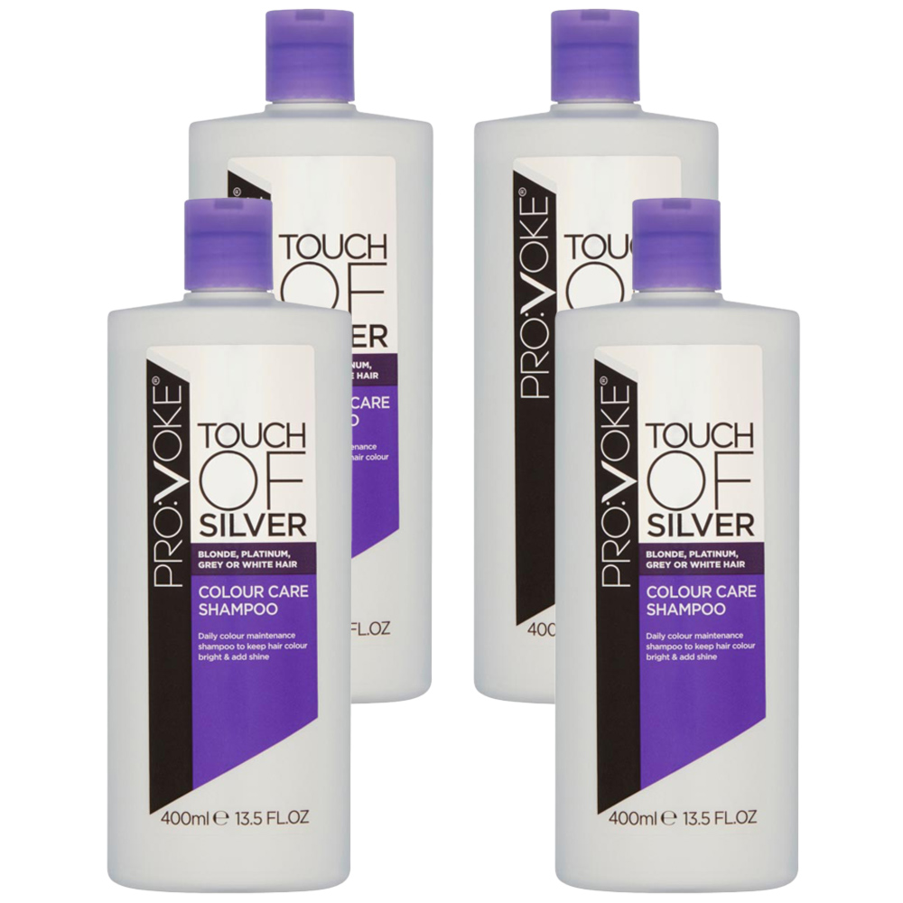 PRO:VOKE Touch of Silver Colour Care Shampoo Case of 4 x 400ml Image 1