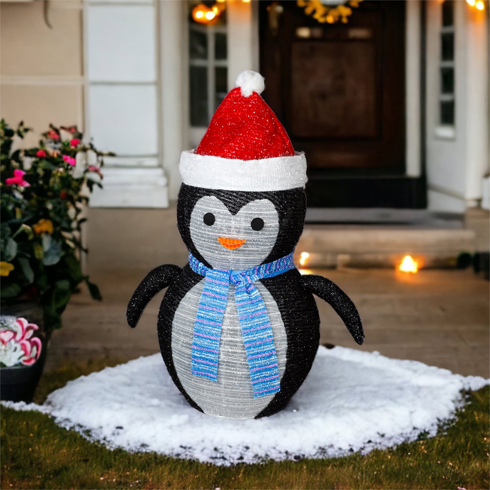 St Helens LED Multicolour Light Up Penguin 70cm Image 4