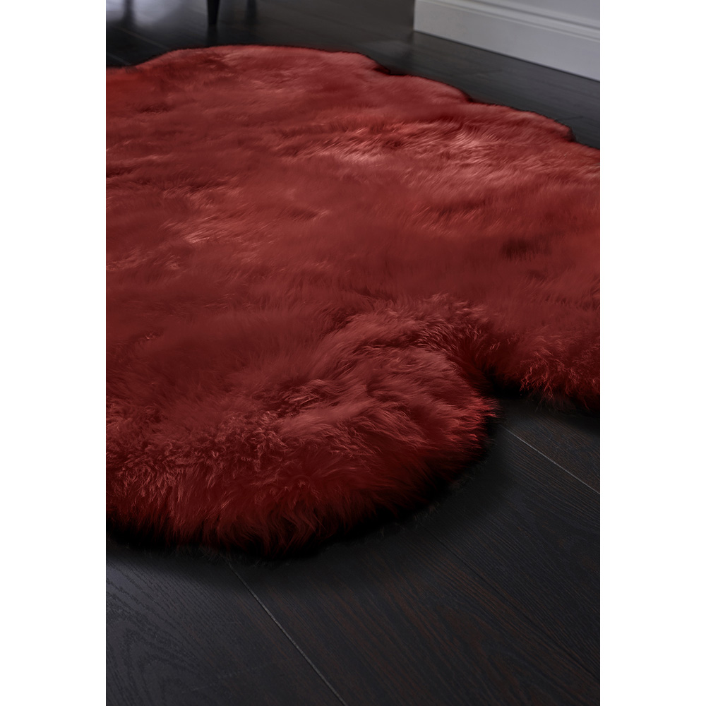 Origins Genuine Sheepskin Berry Quad New Zealand Wool Rug 160 x 105cm Image 3