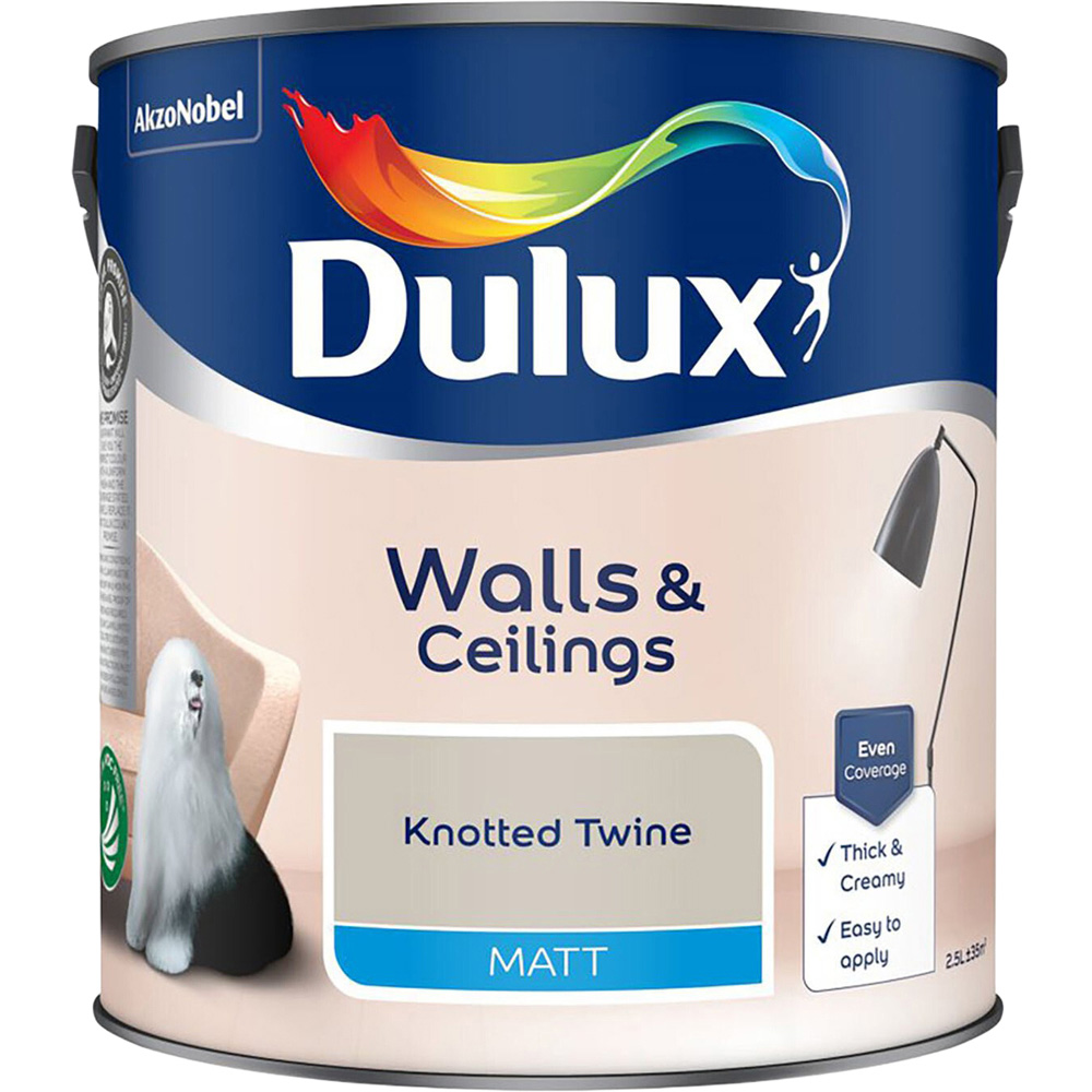 Dulux Matt Emulsion Paint - Knotted Twine / 2.5l Image 2