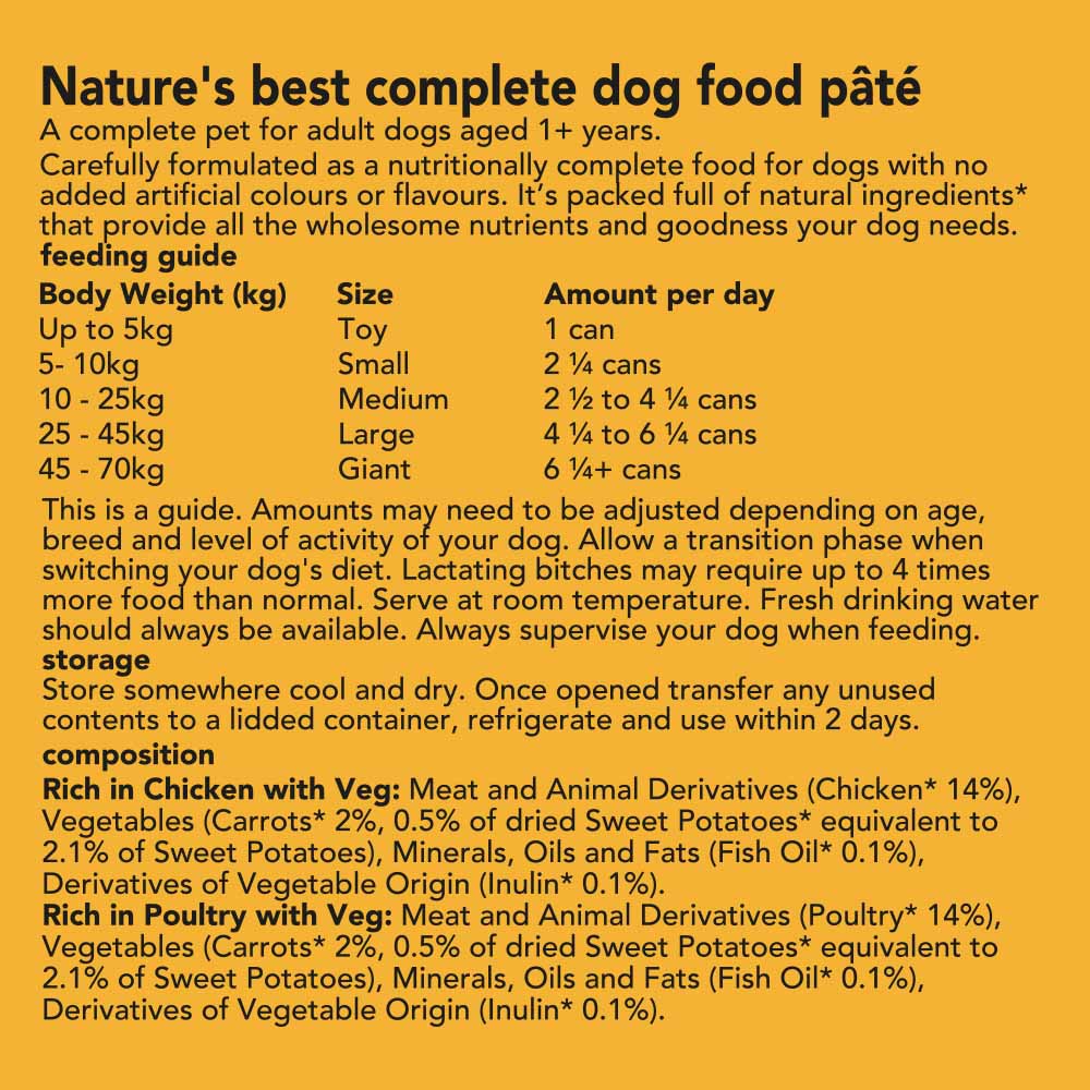Wilko Natures Best Rich Dog Food Pate 6 x 400g Image 4