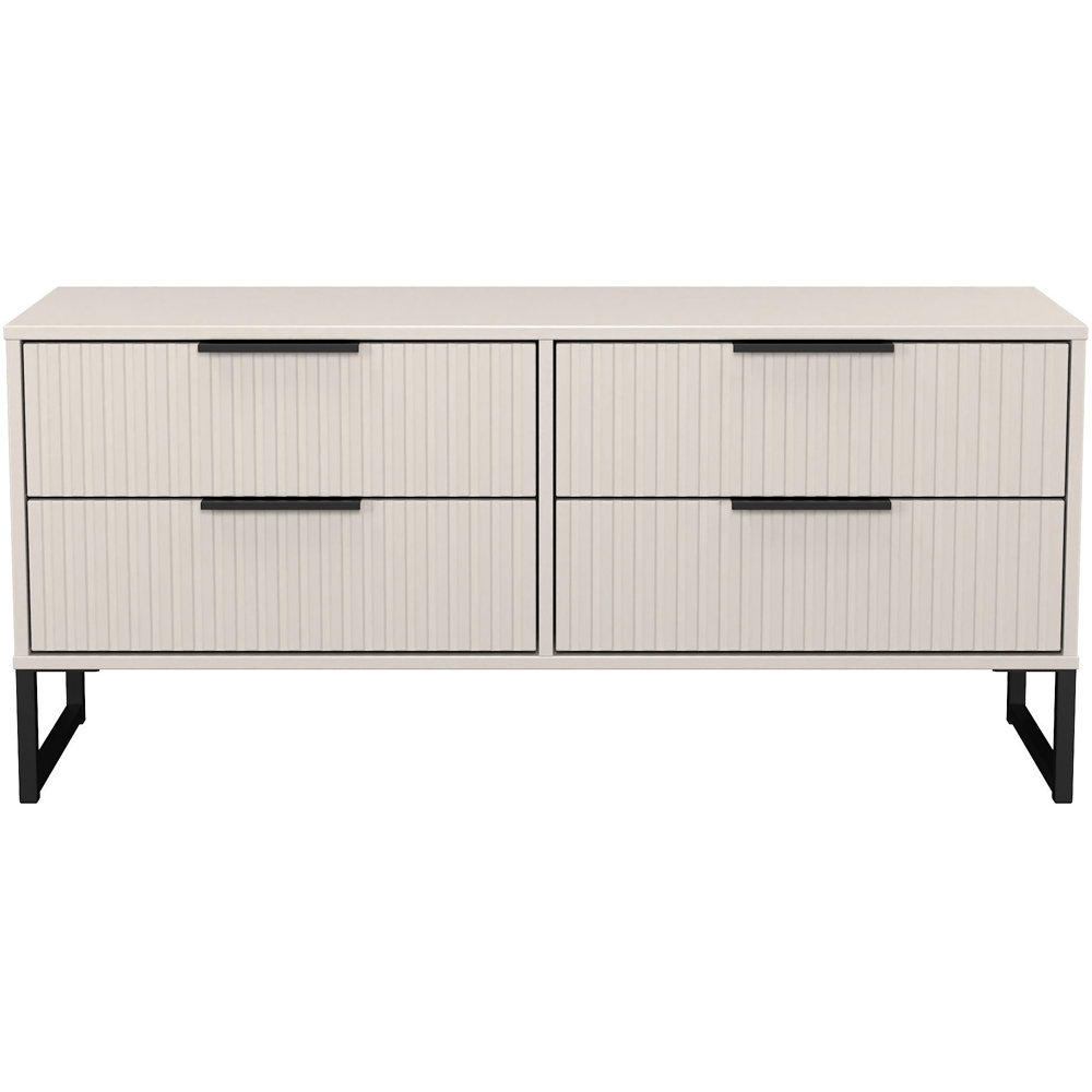 Crowndale Fluted 4 Drawer Kashmir Matt Bed Box Ready Assembled Image 2