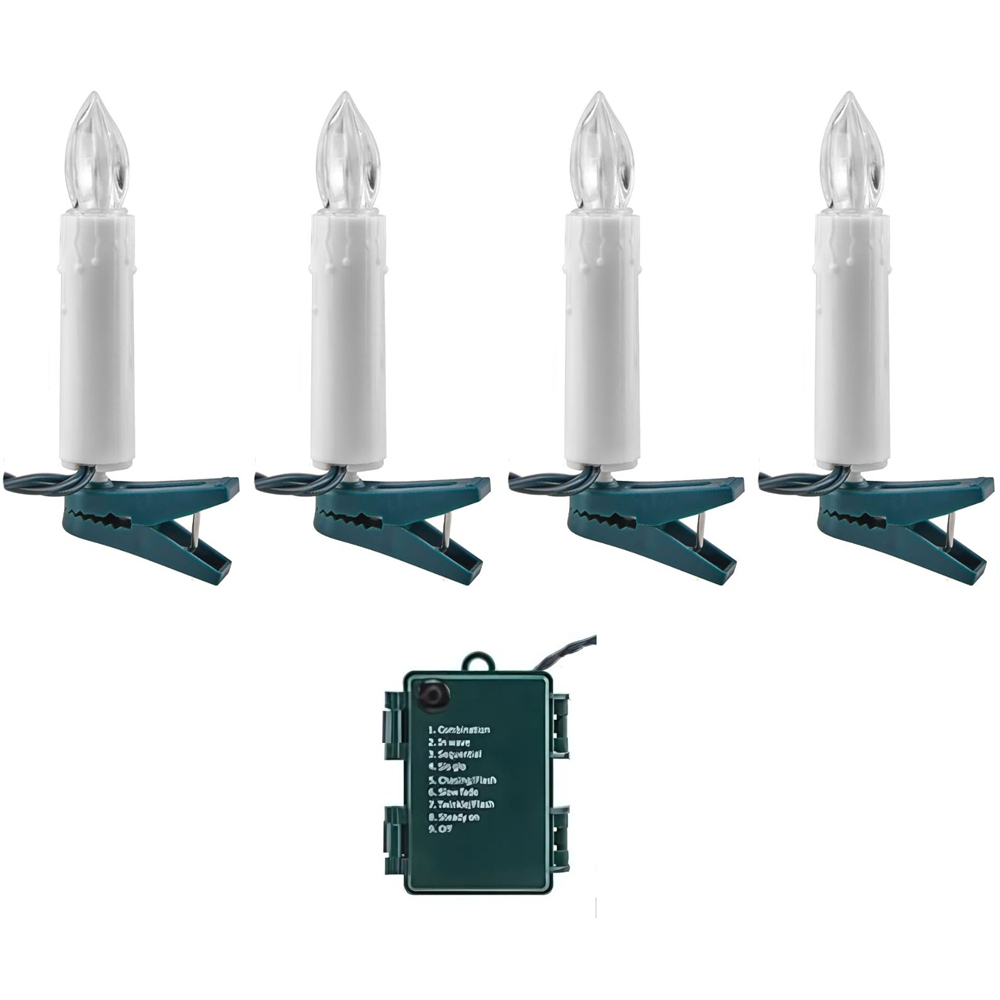 Samuel Alexander 30 Warm White LED Candle Green String Light 7m Image 2