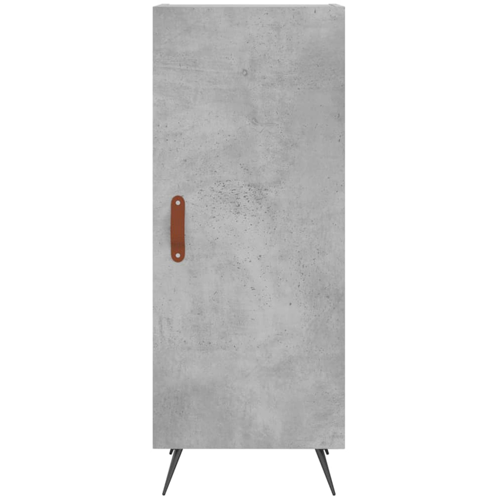 vidaXL 2 Door Concrete Grey Tall Highboard Image 6