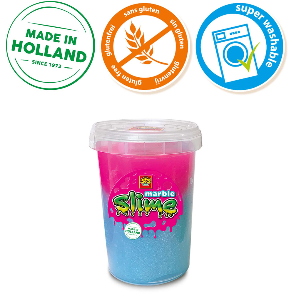 SES Creative Blue and Pink Marble Slime 200g Image 5