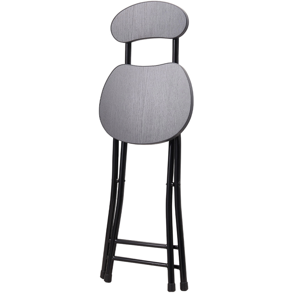 Living and Home Set of 4 Black Portable Foldable Dining Chairs Image 3