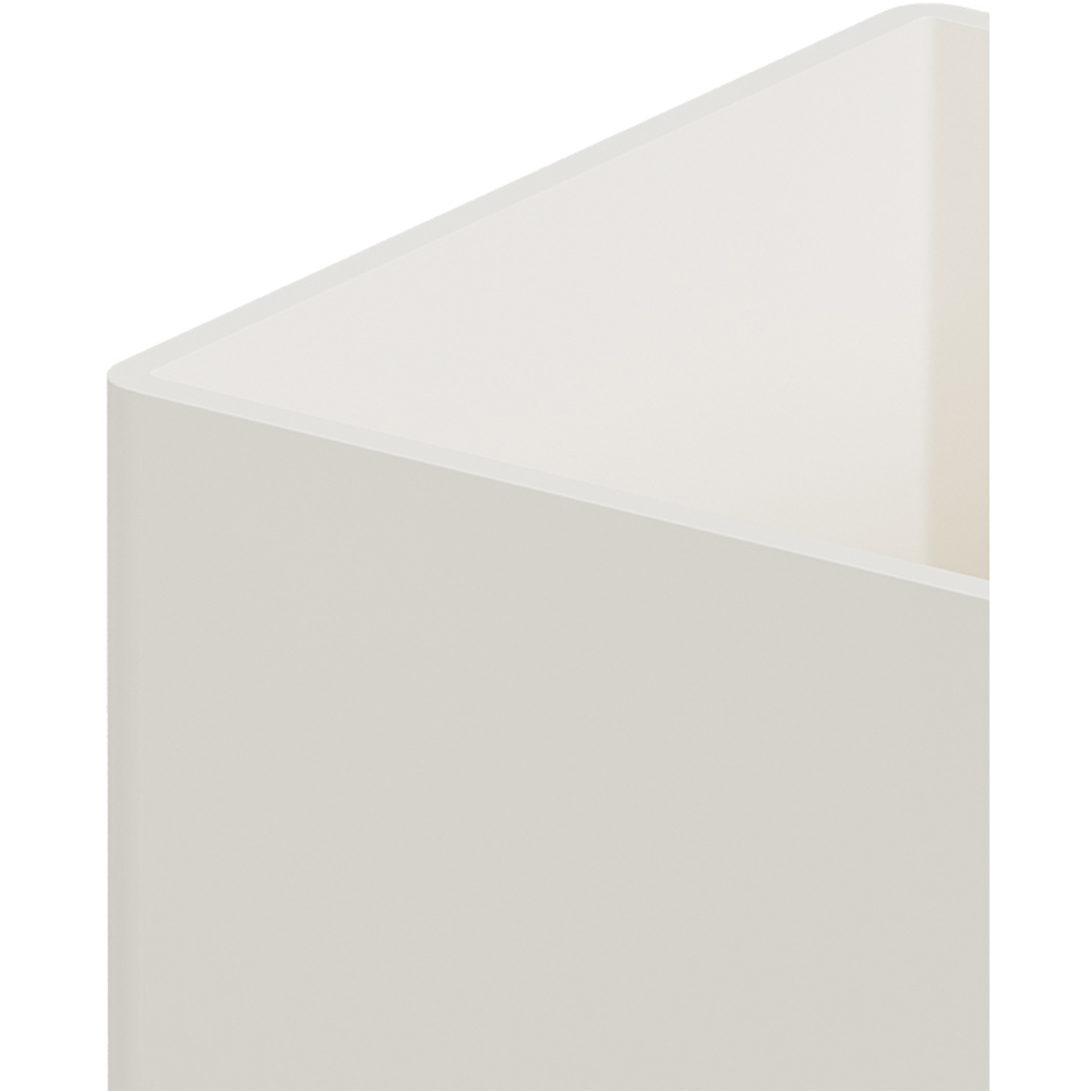Living and Home White Glass Shade Natural Wood E27 Wall Lamp Image 6