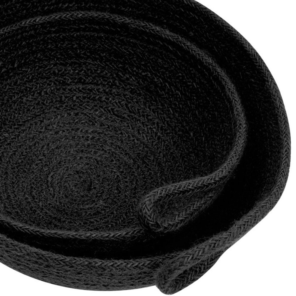 Premier Housewares Black Round Jute Basket Set of 2 Image 3